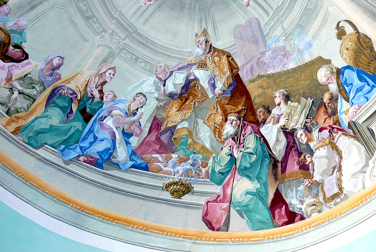 Scnick freskov vzdoba bvalho kolegitnho kostela Kleinmariazell z let 1764-65