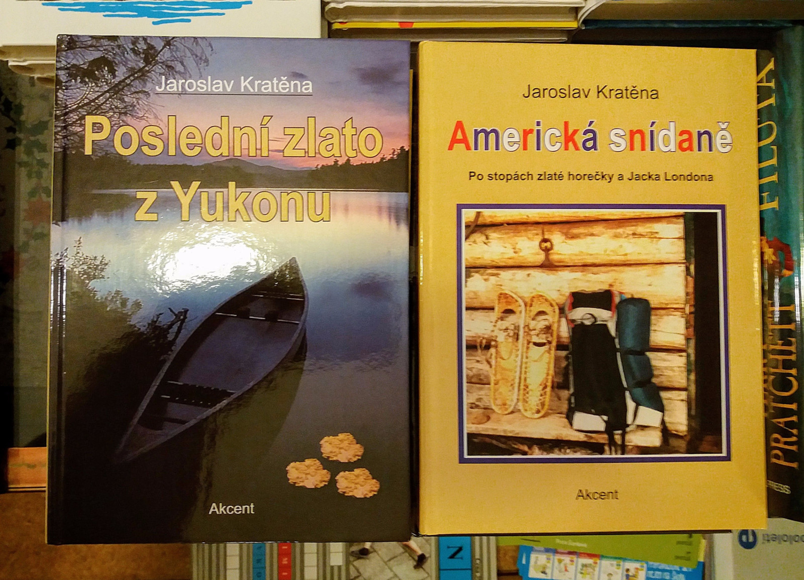 m�stn� autor Jaroslav Krat�na, 2. vyd�n� jeho knih, mimo jin� napsal i kr�snou knihu pro d�ti Barevn� sv�t