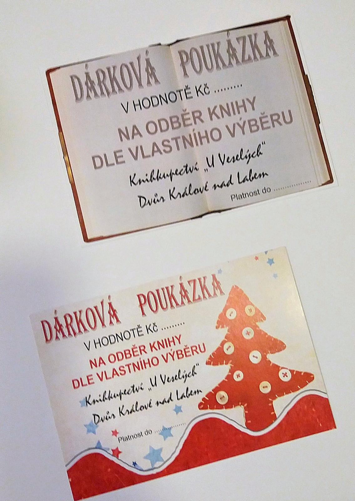 celoro�n� prod�van� poukaz a poukaz vhodn� jako d�rek k v�noc�m